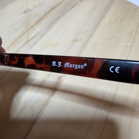 A.J. Morgan 53394 Soho Rectangular Sunglasses Brown Tortoise Unisex No Case - Picture 9 of 10